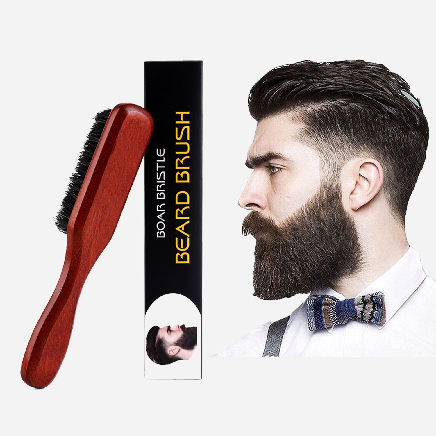 Hair Care Products - Wild Boar Bristles Material Beech Beard