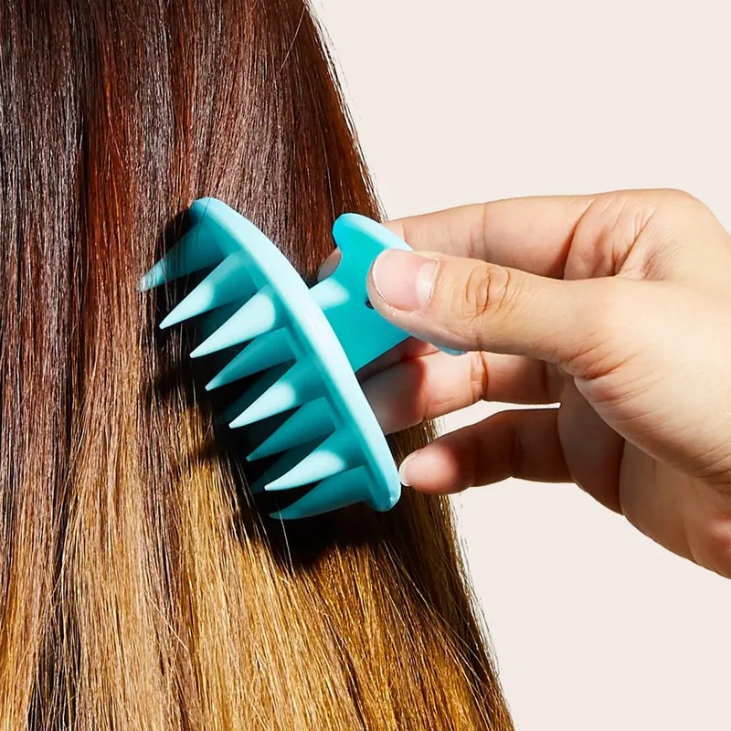 1pc Portable Silicone Head Mas - Hair Care Products 评论和价格